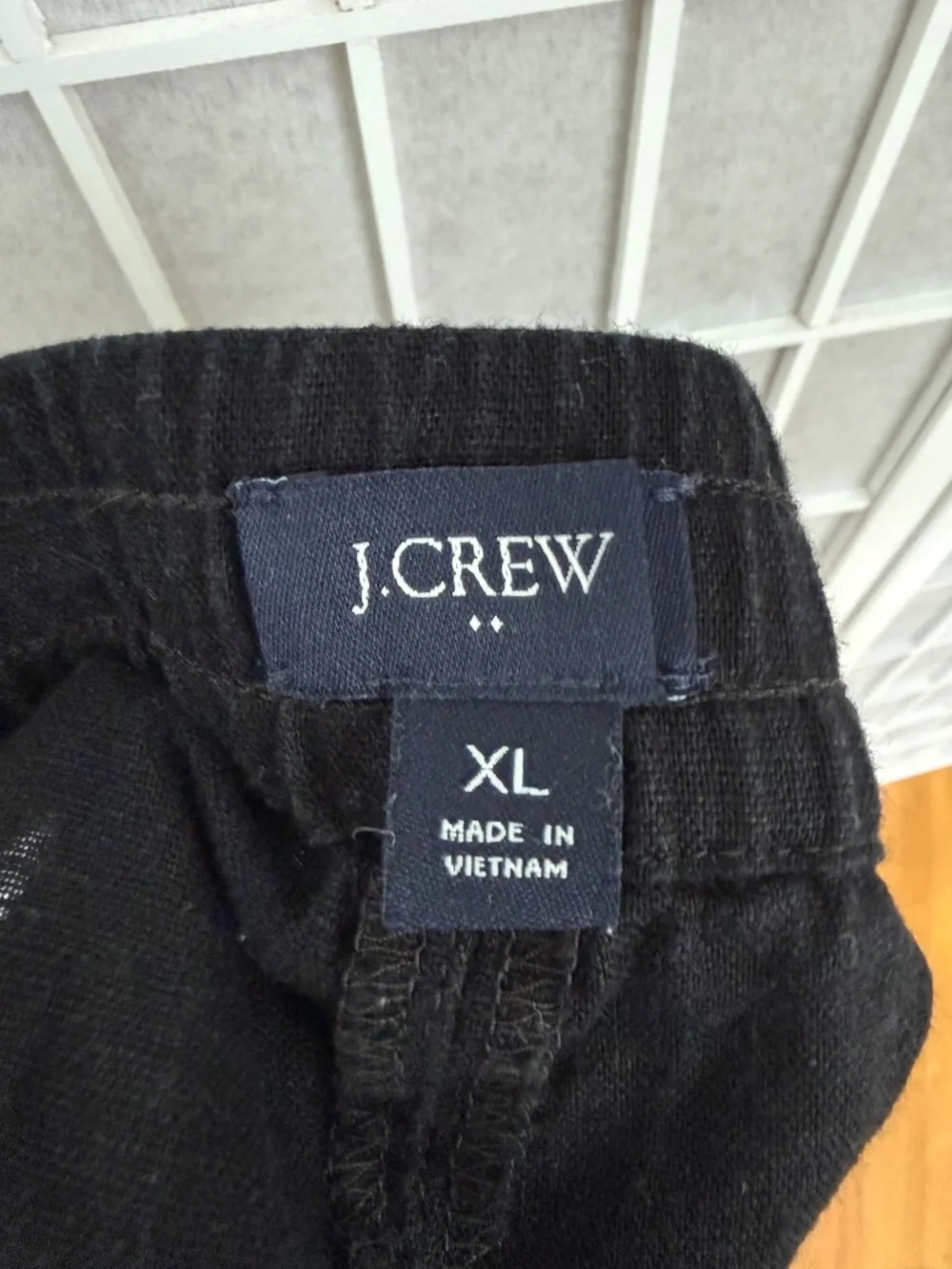 J. Crew Black Linen Blend Short Size XL